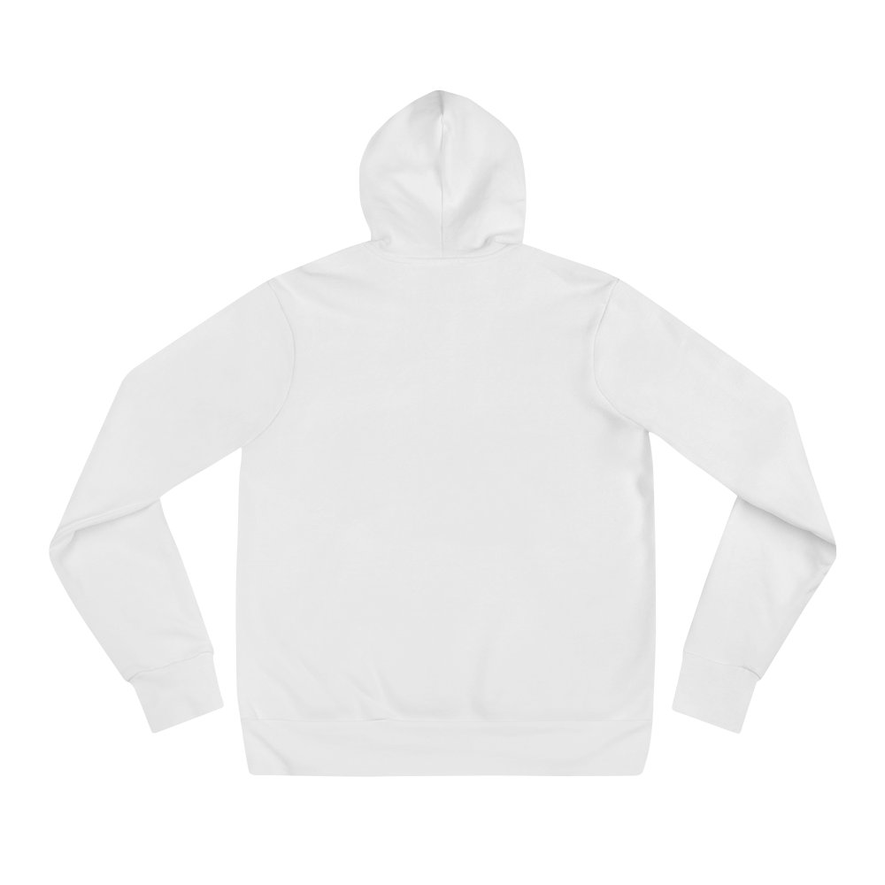 Back view of a plain hoodie
